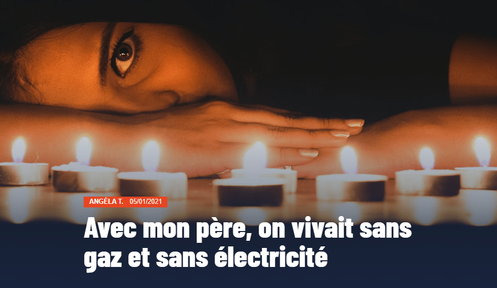 Miniature de l'article : "Avec mon père, on vivait sans gaz et sans électricité".