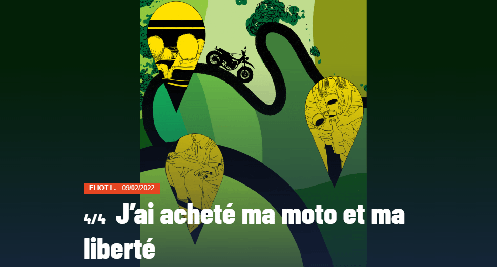 Capture d'écran de la miniature de l'article "J'ai acheté ma moto et ma liberté".